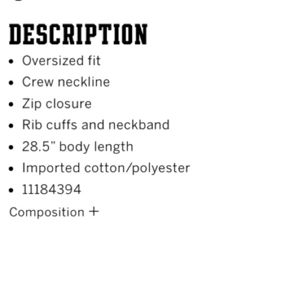 VS PINK DIP DYE OMBRÉ VARSITY CREW - Picture 4 of 6